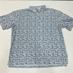 Straight Down Floral Polo